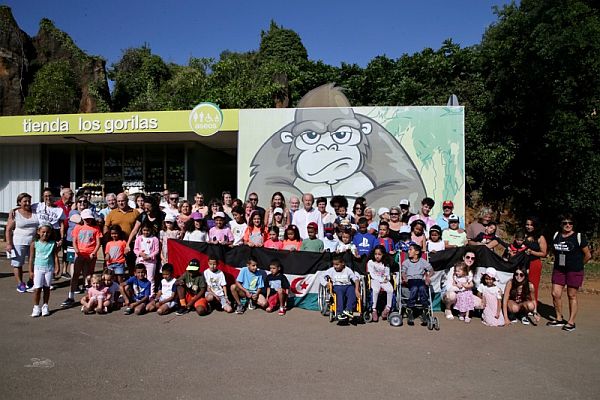 Marcano da la bienvenida al Parque de la Naturaleza de Cabárceno a medio centenar de niños saharauis acogidos por las familias cántabras