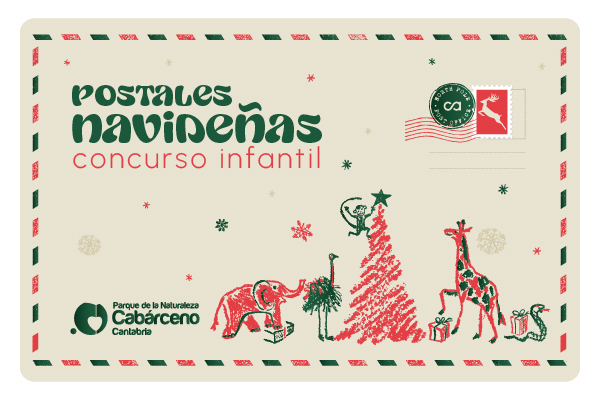 Participa en el Concurso infantil de postales navideñas de Cabárceno