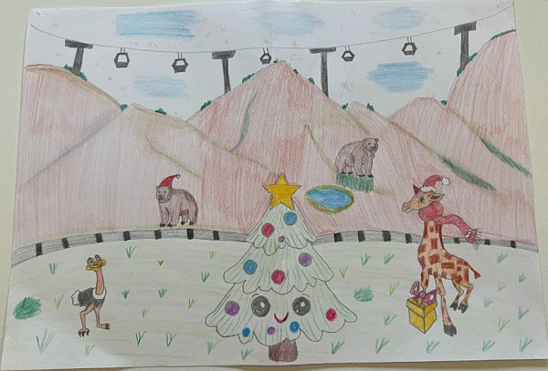 Ganadores del concurso infantil de postales navideñas