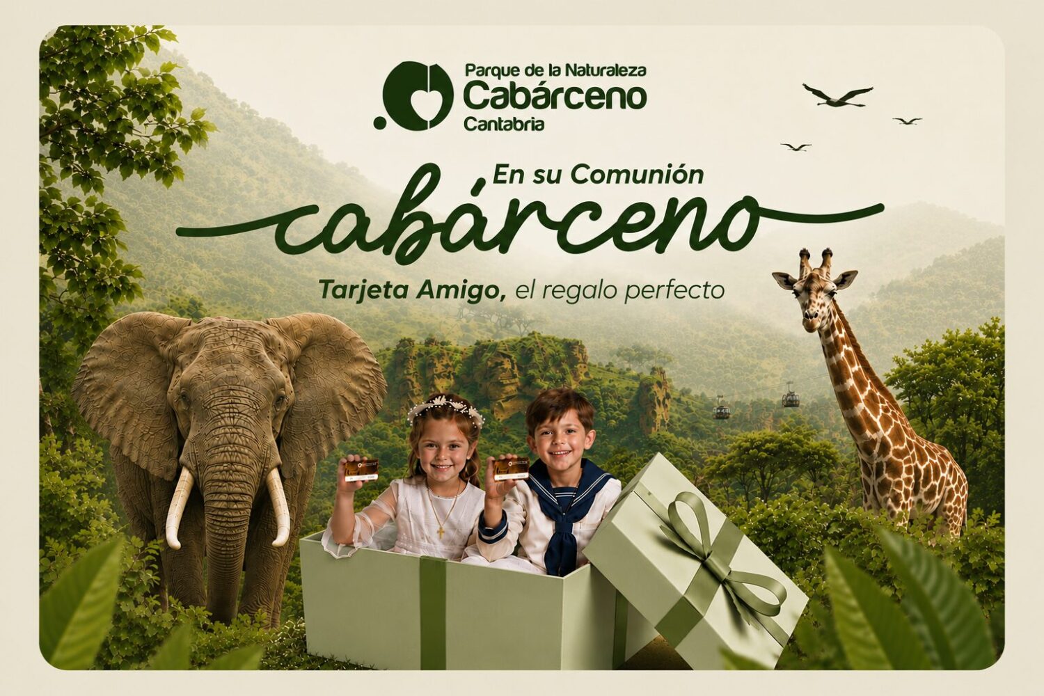 Por su Comunión, regala la Tarjeta Amigo de Cabárceno